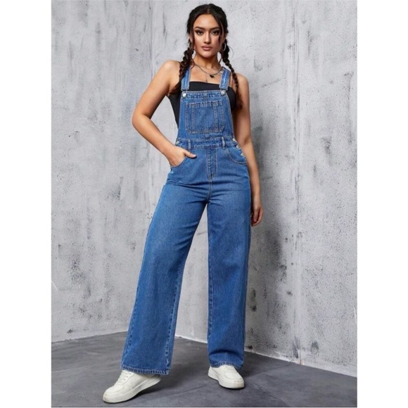 Classic Blue Denim Overalls - Picture 1 of 5